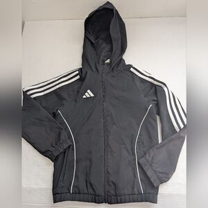 Adidas Essentials Warm-Up Slim 3 Striped Track Jacket Size XS - Black (H48443)